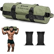 Fitarc Sac de sable de fitness de 90,7 kg, sac de sable d'entraînement, sac de sable rond, sac de sable, sac de sable lourd, équipement d'entraînement non inclus (noir, 90,7 kg Fitarc Sac de sable de fitness de 90,7 kg, sac de sable d'entraînement, sac de sable rond, sac de sable, sac de sable lourd, équipement d'entraînement non inclus (noir, 90,7 kg