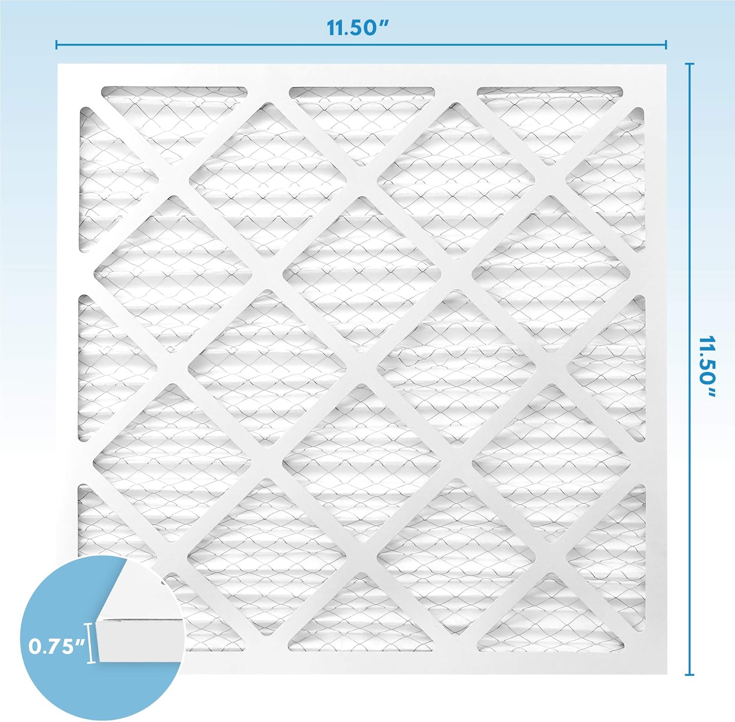 MervFilters 12x12x1 Air Filter, MERV 8, MPR 600, AC Furnace Air Filter, 6 Pack - - 
