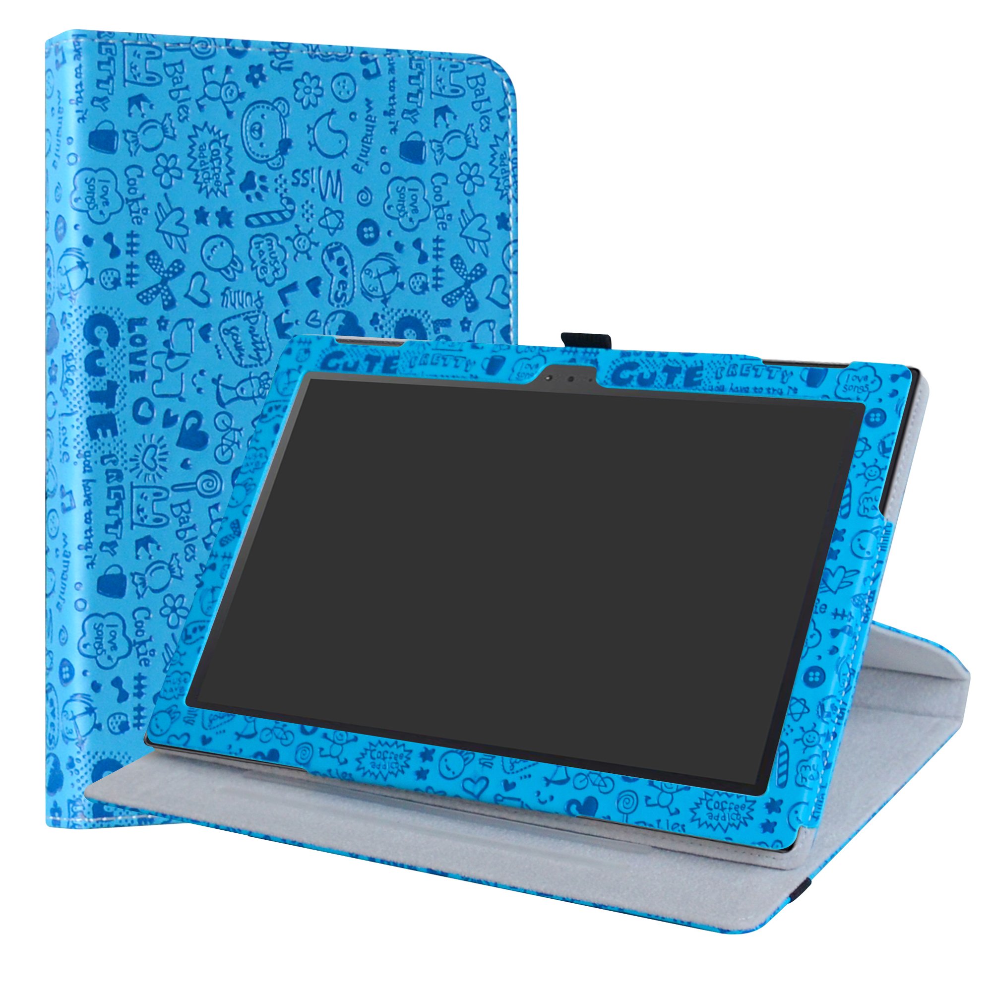 Lenovo Tab 4 10 Rotating Case,LiuShan 360 Degree Rotation Stand PU Leather With Cute Pattern Cover for Lenovo Tab 4 10 10.1 inch Tablet,Blue