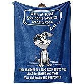 Juratar Get Well Gifts for Women After Surgery, Hug Healing Blanket, Feel Better/Cancer Care/Surgery Recovery Gifts for Women Men, at Least You Dont Have to Wear A Cone Blanket, 50"x60"