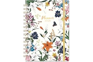 LORTARL 2024 Planner - Planner 2024, January - December, 2024 Planner Weekly and Monthly 6.4'' x 8.5'', 2024 Calendar 12 Month Planner with Elastic Closure, Inner Pocket