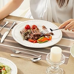 KINGSTONE Silverware Set, 60-piece 18/10 Stainless