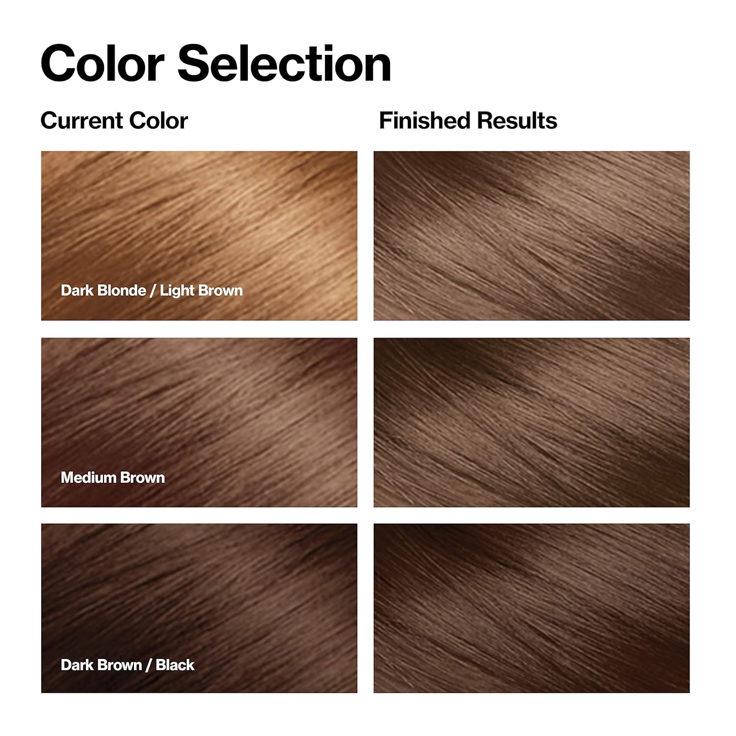 Revlon Colorsilk Beautiful Color, Permanent Hair Dye with Keratin, 100% Gray Coverage, Ammonia Free, 41 Medium Brown (Pack of 3) : Beauty
