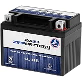 ZIPPBATTERY YTX4L-BS 12V 50 CCA AGM &ndash; Maintenance-Free 4Ah Battery for Scooter, Mini ATV, Dirt Bike &ndash; T3 Nut &amp; Bolt Terminal &ndash; Fits Polaris Scrambler 90, Honda Spree NQ50, Yamaha TTR125E, Can-Am DS70