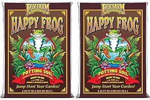 FoxFarm Happy Frog Potting Soil, 2cu ft (Pack of 2) - for Indoor/Outdoor Container Plants, Improves Root Efficiency, pH Adjusted for Optimal Nutrient Uptake - Contains Mycorrhizae and Humic Acids