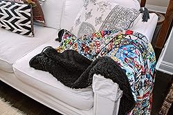 Marvel Comics Oversized Fleece Throw Blanket With