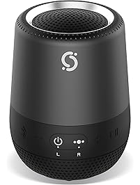 Compact Bluetooth Speaker - Loud HD Sound & Rich Bass, Best Portable Mini Speakers, IPX6 Waterproof, Pairing, AUX/TF, Built-in-Mic [Home/Outdoor]