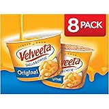 VELVEETA Original Microwavable Shells & Cheese Cups, 8 Count Box | Single Serving Cups with Delicious Velveeta Cheese Sauce |