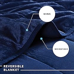Comfort Spaces Reversible Weighted Blanket Velvet
