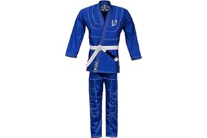 UFG Ultimate - Essential Brazilian Jiu-Jitsu Kimono BJJ Gi Uniform Set - Unisex Kids Adults (White Belt Included)