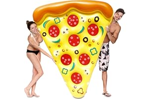 JOYIN Giant Inflatable Pizza Slice Pool Float, Fun Pool Floaties, Swim Party Toy, Summer Pool Raft (1 Pack), Extra Large with