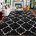 Amazon.com: Amdrebio Black and White Rugs for Living Room, 8x10 Area ...