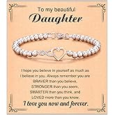 Shonyin Infinity Love Bracelet for Women Girls, Sister-in-law Bonus Daughter Girlfriend Daughter-in-law Great Grandma Bonus Mom