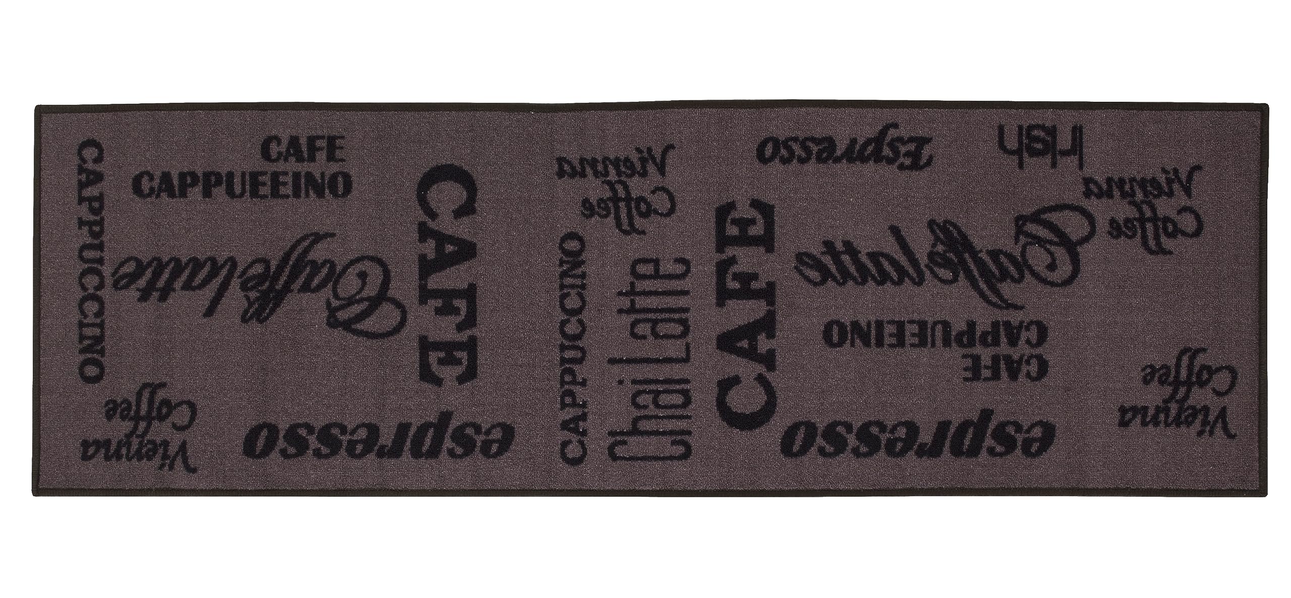 andiamo Espresso 282475 Kitchen Runner, Washable, Short Pile Runner, Made of 100% Polyamide, 1 x Rug, Brown