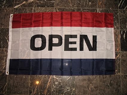 Amazon Com Lot Of 2 3x5 Advertising Open Sign Store Marketing