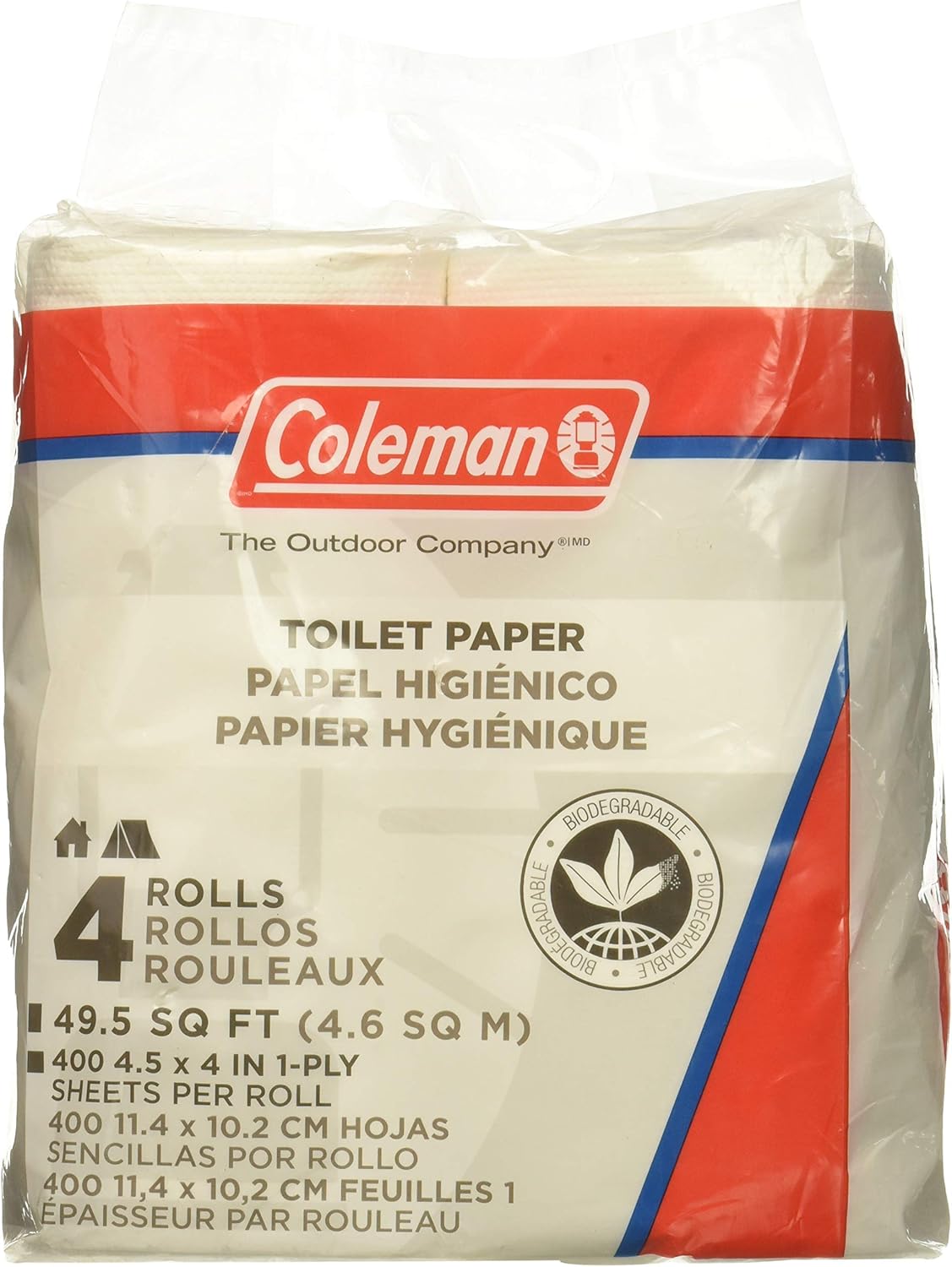 Coleman 2000004933 4Pack Biodegradable Toilet Paper Quantity 2 Amazon