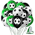 Soccer Ball 36 Pcs Party Balloons 12" Printed All Around | Premium Latex Large Soccer Birthday Party Supplies Decorations | Perfect for Soccer Party Favors Sports Games Kids Theme Party by Vision E.D.