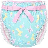 Littleforbig Silky Adult Ribbon Omutsu Diaper Wrap Cover Adjustable Reusable Waterproof - Baby Parade Repeating Pattern