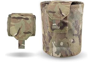 PETAC GEAR Dump Pouch,Molle Drawstring Mag Pouches,Roll Up Foldable Tactical Recovery Tool Pack,EDC Drop Net Storage Bag …