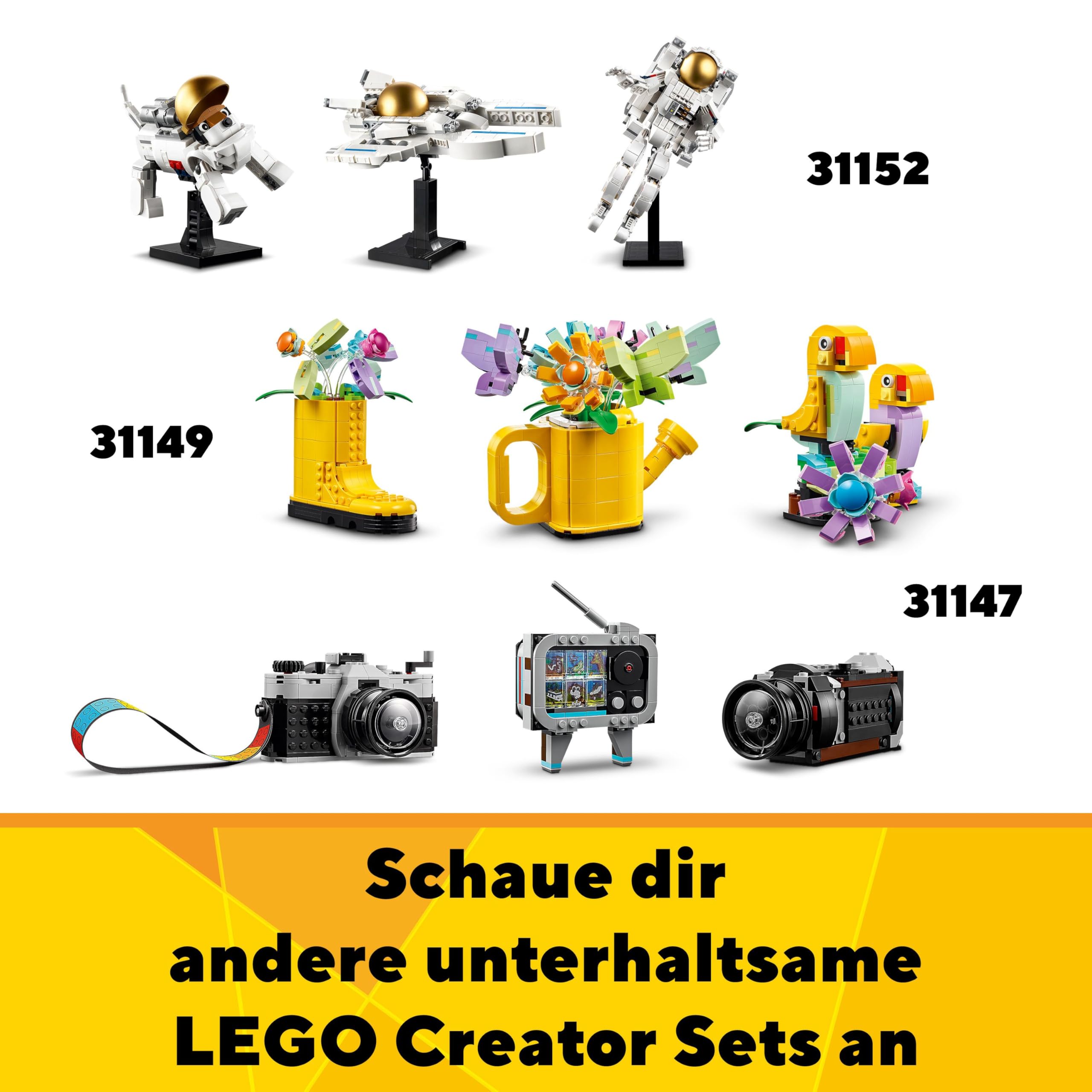 LEGO Creator 3in1 Retro Roller Skate Toy - Transforms into a Mini Skateboard or Boom Box Radio, Creative Gift for 8+ Year Old Girls & Boys - 31148 7