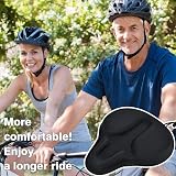 DAWAY C9 Extra Large Bike Seat Cover Memory Foam Cushion 12in L x 12in W view 7