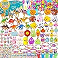 usand 300 pcs Bulk Easter Eggs with Toys Inside 100 PACK Easter Basket Stuffers Surprise Plastic Easter Egg Fillers Small Toys for Easter Egg Hunt Easter Party Favors Kids Toddlers Boys Girls