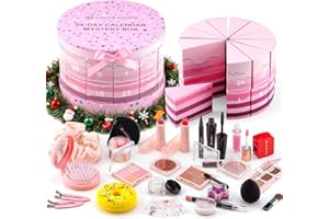 Color Nymph Makeup Advent Calendar 2025, 24 Days Advent Calendar Mystery Box for Christmas, Makeup Gift Sets - Xmas Beauty Countdown Calendar Cosmetics Kit for Women Girls Teens Daughters #Pink