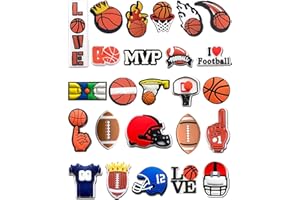 BOWNDY Different Shape Letter Fishing Sport Shoe Charms for Shoe Decoration,Shoes Decoration Accessories,Bulk Charms,Charms Pack,Random Charms