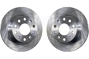 CMX Rear Disc Brake Rotors Pair Replacement For Volkswagen Jetta Beetle Golf Audi Eos SportWagen A3 GTI Quattro K8-100910