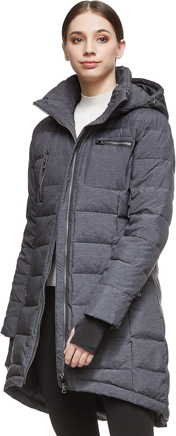 Orolay Women's Down Jacket Coat Mid-Length: Clothing