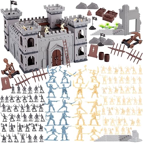 otters 310PCS Military Soldier Playset, Toy Soldiers Medieval