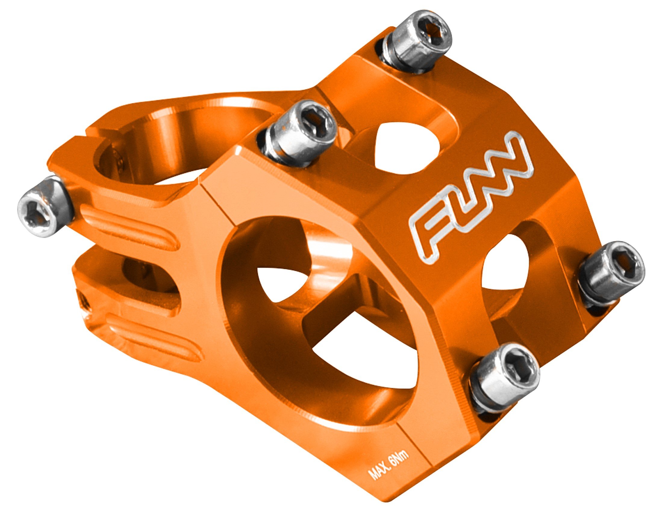 Funn Funnduro MTB Stem with 35mm Bar Clamp - The Ultimate Ultralight and Tough Alloy Bicycle Stem for Mountain Bike and BMX Bike, Length 35mm stem (Orange)