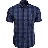 Vortex Men's Coolmax Fast Twitch Button-Down Short Sleeve Shirts - Moisture Wicking, Stretch, UPF Protection, Wrinkle Free