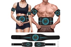 LESOFI ABS Stimulator for TENS & PMS Unit, Ab Stimulator Muscle Toner for Abdomen/Stomach, Ab Toning Belt Muscle Toner Fitness Training for Men Women, Ab Stimulator Equipment for Home/Office 3 Pack