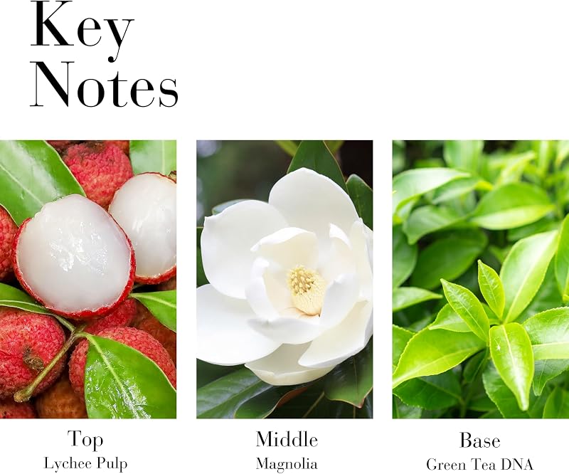 – Green Tea Lychee Lime, Eau de Parfum, Erfrischendes Parfüm mit grünem Tee, Litschi und Geranie, Damenparfüm, 100 ml