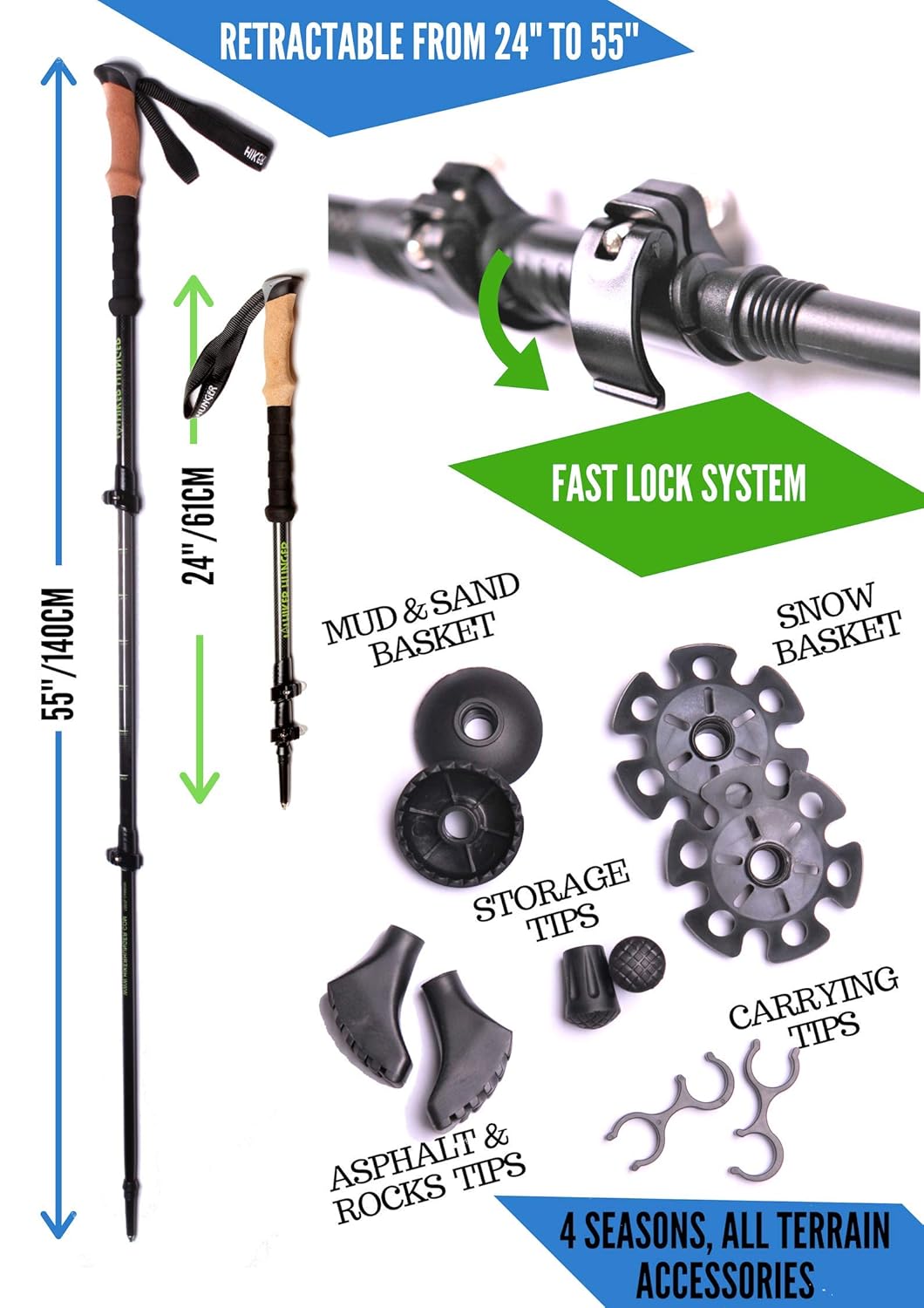 hiker hunger trekking pole