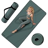 Yoga Mat High Density Exercise Mat, 76"x32"x0.27"Thick Wide & Large Yoga Mat for Women Men, Professional POE Workout Mat for Yoga, Pilates, Fitness & Stretching