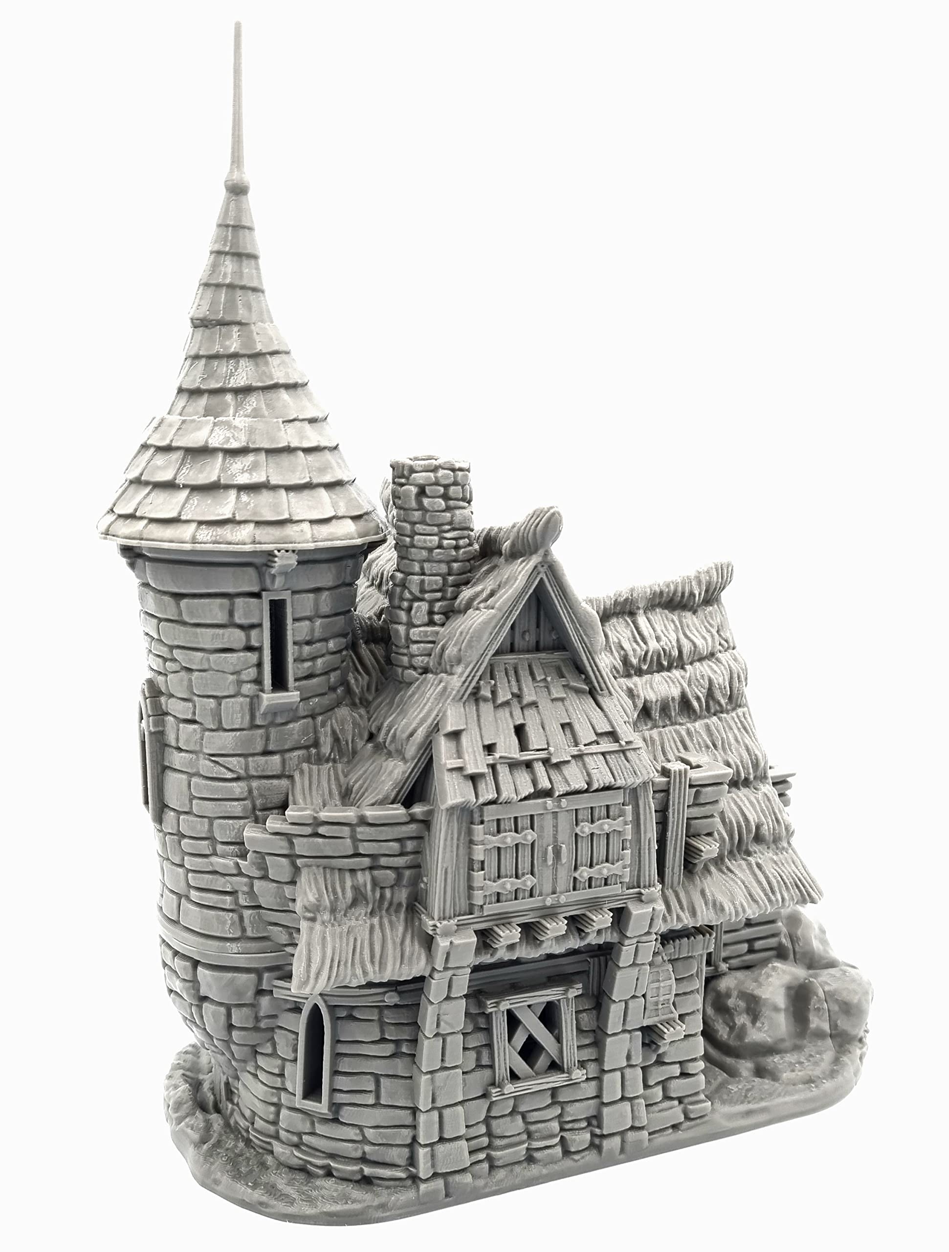 QP3D - Thistlewick Cottage House - Fantasy Terrain Scenery for Tabletop & RPG 28-32mm Miniatures Wargame Props DnD D&D, 3D Printed and Paintable