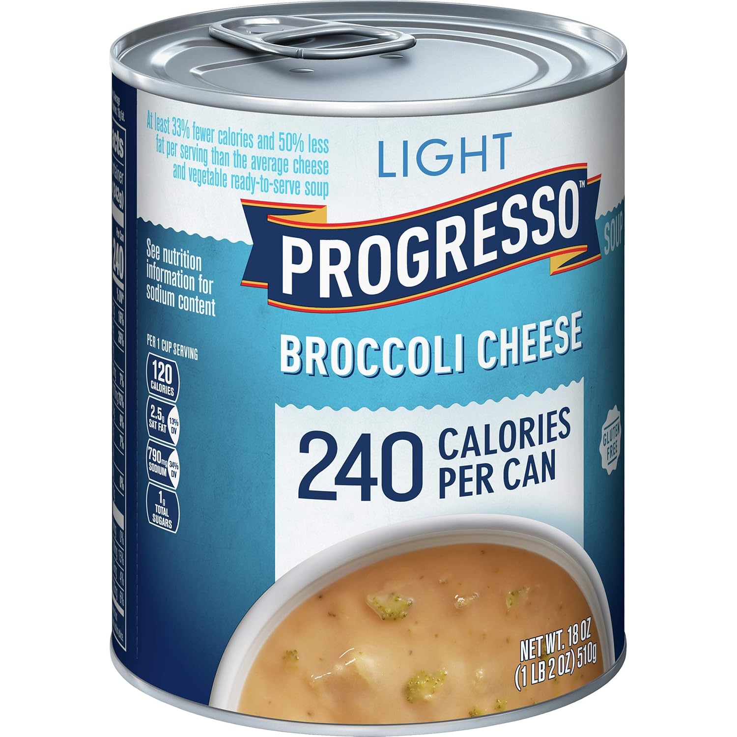 Amazon Com Progresso Light Broccoli Cheese Soup Gluten Free 12 Cans 18 Oz Grocery Gourmet Food