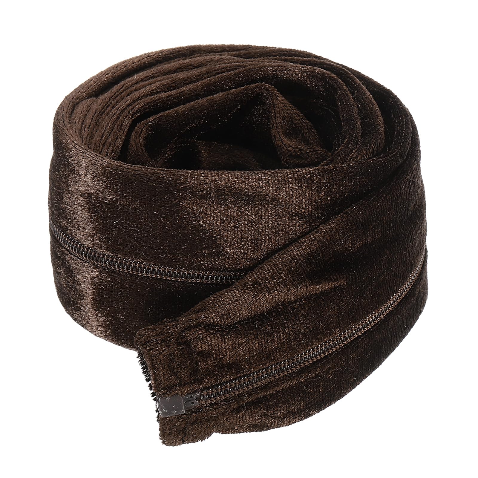 PATIKIL 6ft Lamp Chain Cover, Chain Protective Sleeve Washable with Zipper for Chandelier Lighting Wires Swing Light Fixture, Brown