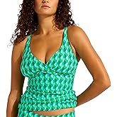 Seafolly Womens Multifit Wrap Front Tankini