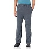Jerzees Mens NuBlend Fleece Open Bottom Sweatpants with Pockets, Relaxed Fit, Cotton Blend