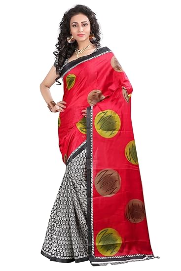 Winza Designer Art Silk with Blouse Piece Saree