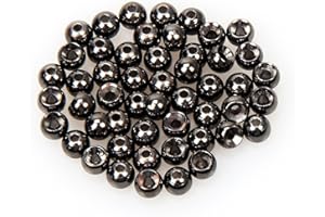 ANGLER DREAM 100 PCS Fly Tying Beads Tungsten Beads Nymph Head Ball Fly Tying Materials Hook Size 6#-20# 2.0 2.7 3.15 3.5 3.8 4.0 4.65 Nickle Gold Copper Silver Rainbow Color