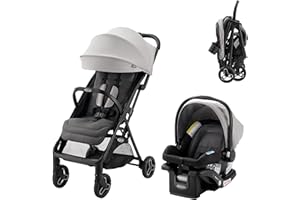 Graco Ready2Jet Travel System – Overhead Friendly Compact Travel Stroller with Automatic Fold and SnugRide Infant Car Seat