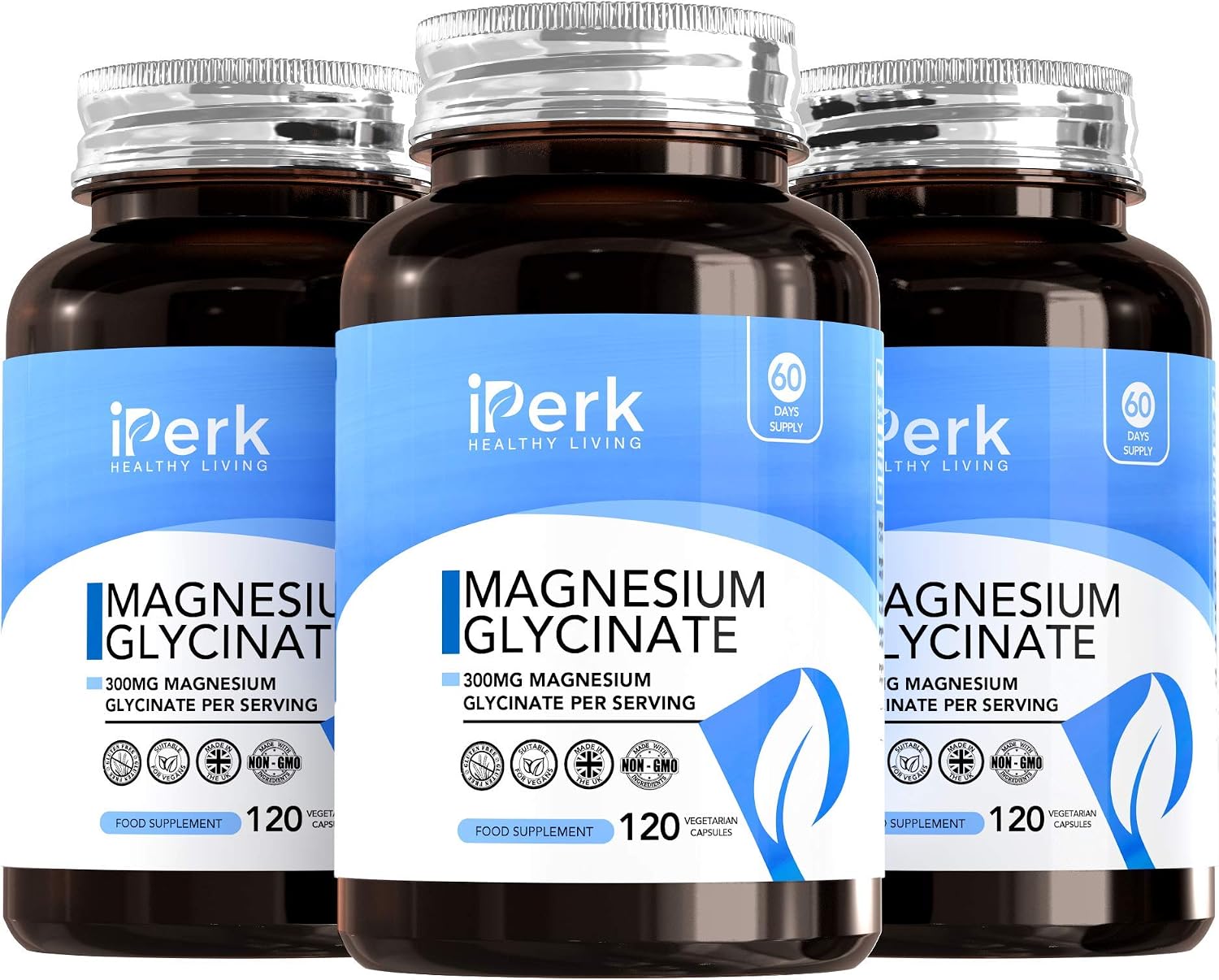 Magnesium Glycinate Capsules Provide 300 mg of Pure Elemental Magnesium Per Serving 120 Vegan Caps, 120 count (Pack of 1) - Image 5
