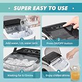 EUHOMY Ice Maker Countertop 9 Cubes in 6 Minutes Self-Cleaning 12kg/24h view 6