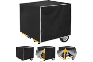 ZHOUZHOU Generator Cover Waterproof,600D Polyester with Elastic Drawstring While Running Outdoors, Weather/UV Resistant Generator Cover for Universal Portable Generators 5500-15000 Watt (38''L x 28''W x 30''H)