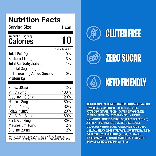 ZOA ZERO SUGAR ENERGY DRINKS – SUPER BERRY | HEALTHY ENERGY FORMULA WITH NATURAL CAFFEINE, DAILY VITAMIN C, ESSENTIAL B-VITAMINS | GLUTEN-FREE, KETO FRIENDLY | 12 OUNCE CANS (PACK OF 12)