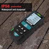 RockSeed 50m Laser Distance Meter with 2 Bubble Levels M/In/Ft Backlit LCD view 7